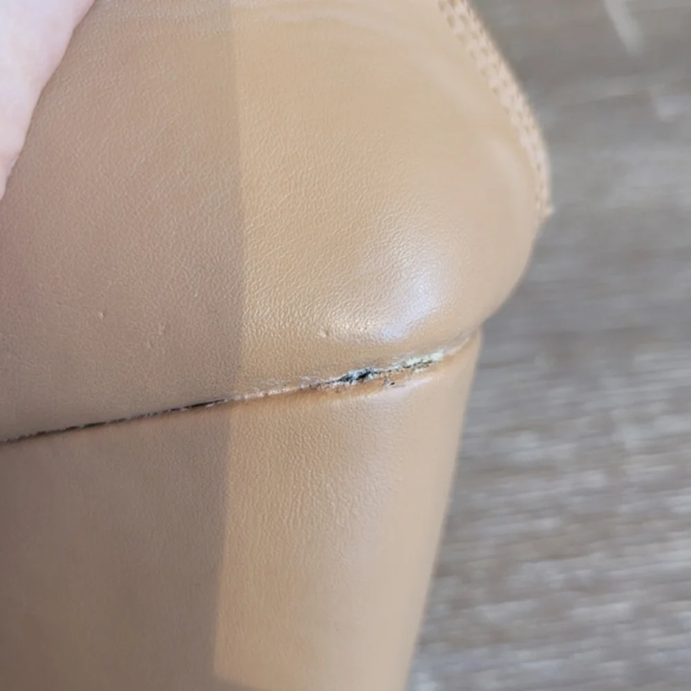 TORRID Cognac Square Toe Demi‎ Wedge Size 11